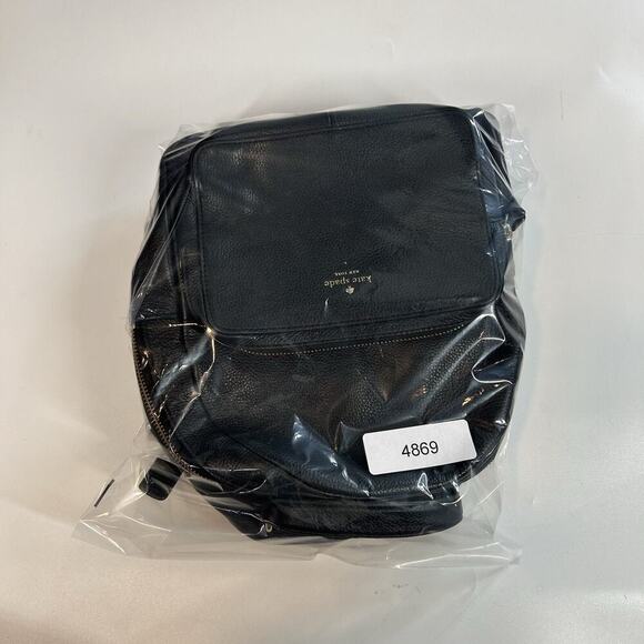 Kate Spade New York Jackson Leather Backpack Size Medium Black - Picture 11 of 11